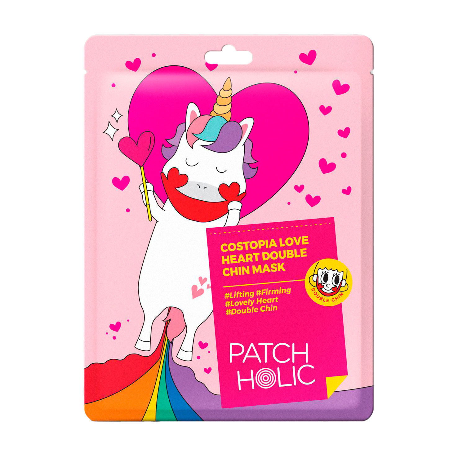 Маска для зони підборіддя Patch Holic Costopia Love Heart Double Chin Mask, 12 г